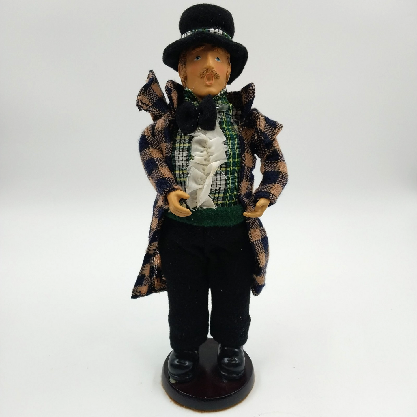 Set of 3 Vintage Christmas Caroler Figurines Man Woman Schoolgirl