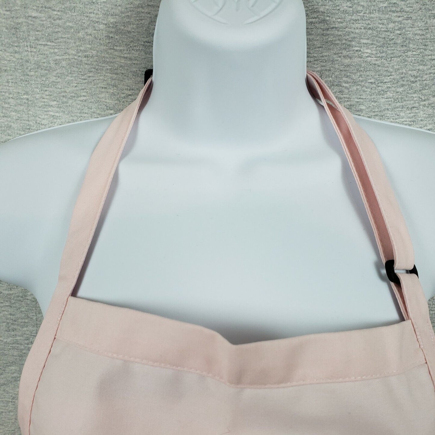 Breast Cancer Awareness Pink Ribbon Pink Bib Apron 3 Pocket 28"W x 24"L Adj Neck