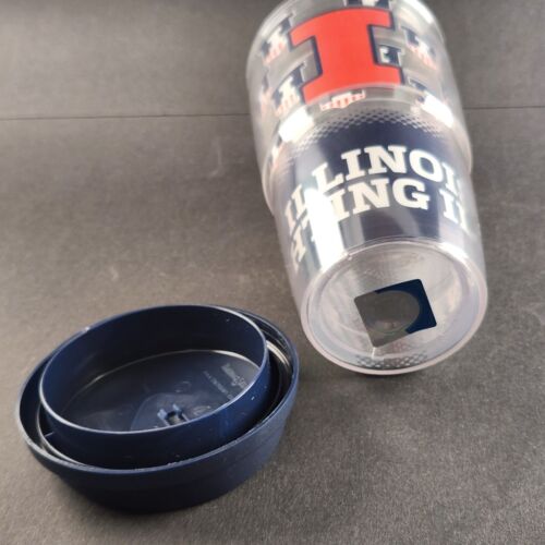 University Of Illinois Fighting Illini Tervis Tumbler with Blue Lid 16 FL Ounces