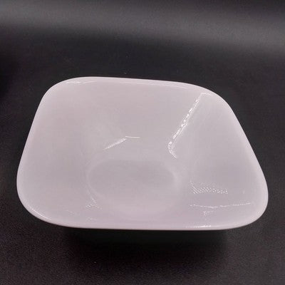 6 Corelle Vitrelle Scandia White 6.5" Square Soup Cereal Bowls Oven Safe