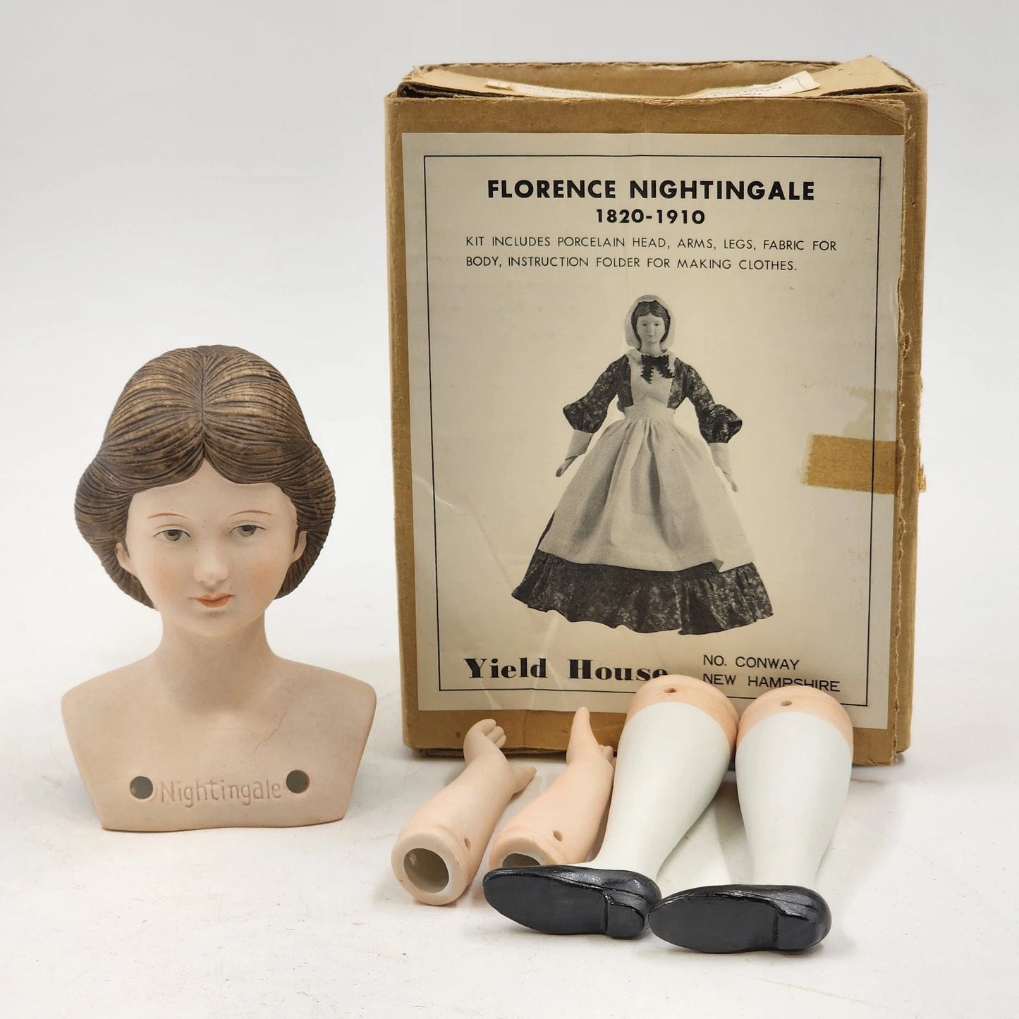 Florence Nightingale Bisque Doll Kit by Yield House w Head Arms & Legs