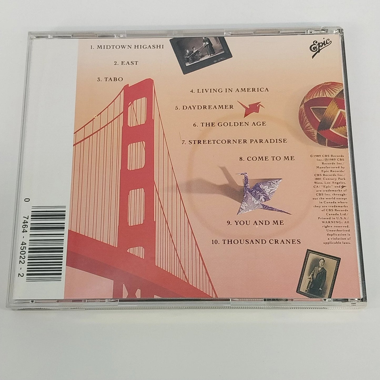 Hiroshima 4 CD Best Of Another Place East Between Black & White Jazz Epic 1980s