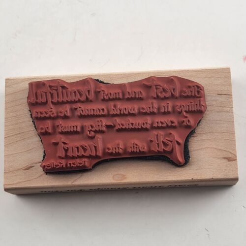 Black and White Motivational Sayings Wood Mounted Rubber Stamps Set of 2