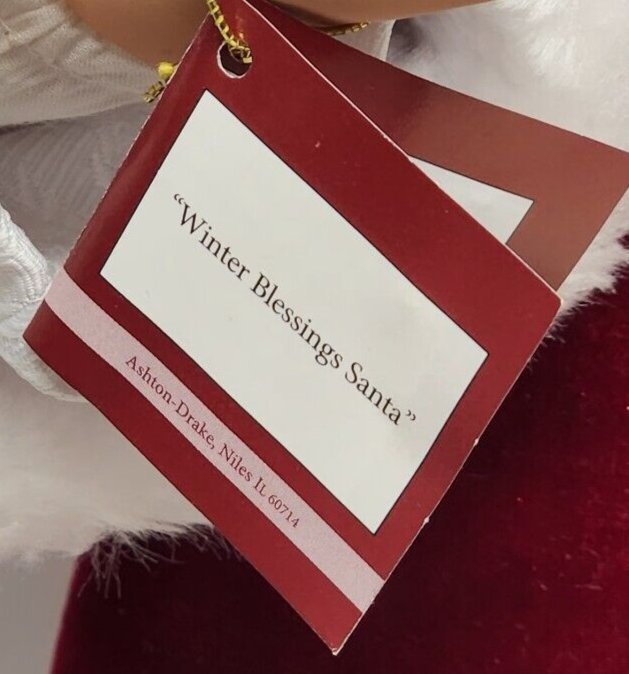 24" Santa Claus Winter Blessing Ashton Drake Musical Christmas COA Vander Logt