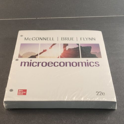 Microeconomics 22e ISE by Stanley Brue McGraw Hill Hole Punched For Binder NOS