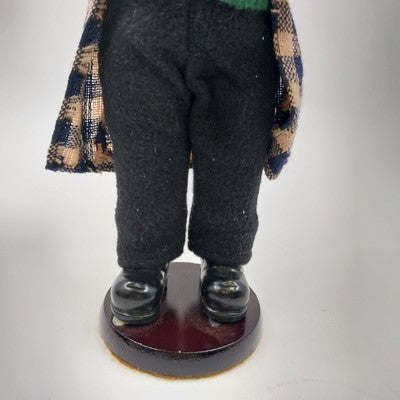 Set of 3 Vintage Christmas Caroler Figurines Man Woman Schoolgirl