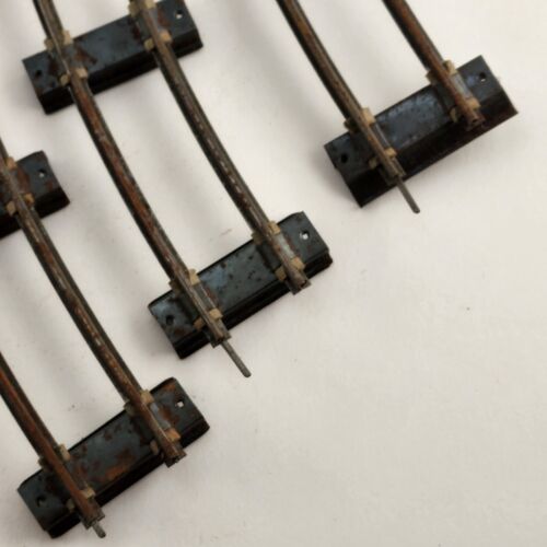 7 Pc American Flyer Original Gilbert S Gauge 702 Curved Track 2 Rail Some Rust