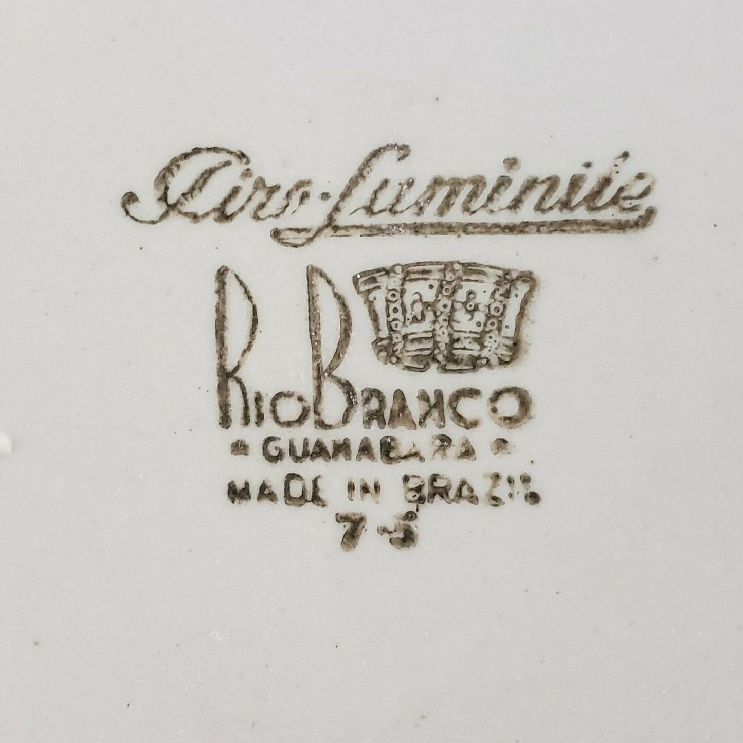 Hotel Leme Palace Pottery Ashtray Dira Luminite Brazil Rio