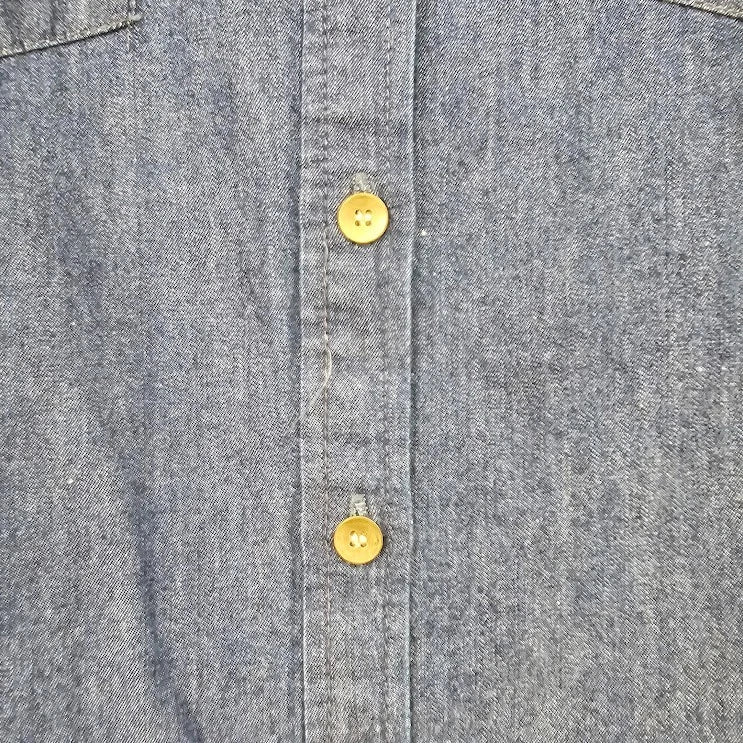 The Limited Women’s Denim Blouse Large Blue Button Front Shirt Casual