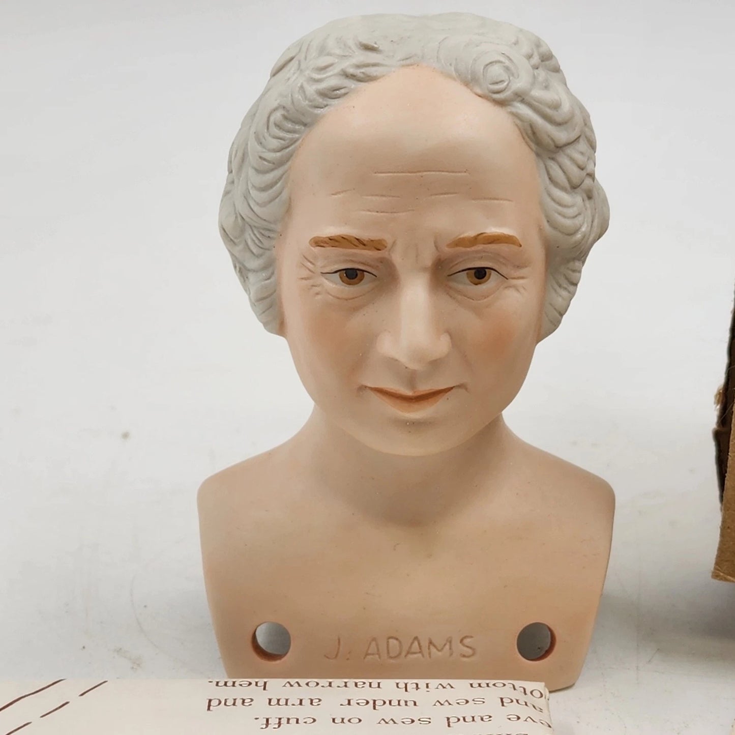 John Adams Doll Kit by Yield House w Head Arms Legs Fabric Pattern Complete