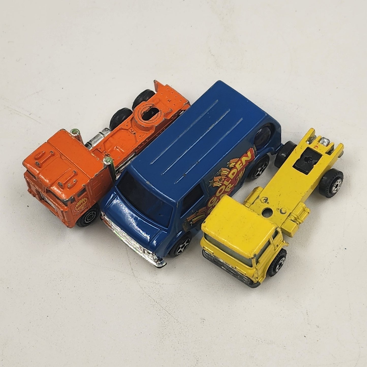 3 Toy Collection Bedford Blue Golden Star Van Yatming and Shell Trucks Hong Kong