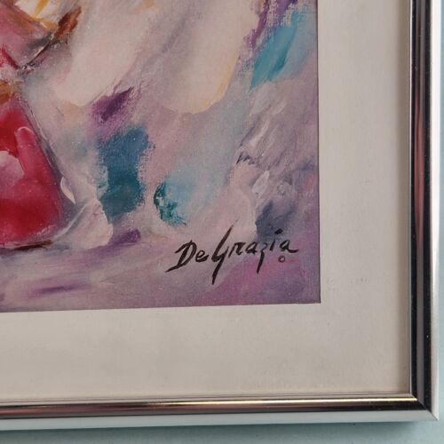 La Campania de Esperanza BELL OF HOPE Framed Matted Print by Ted DeGrazia 12x9