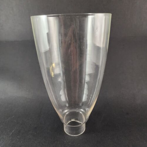 Brass Pedestal Candlestick Holder Wide Base Glass Globe Battery Candle 13½" Tall