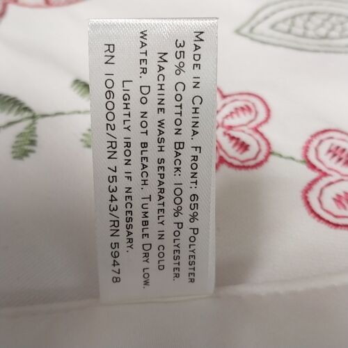 Nicole Miller Home Table Runner 72” X 14” Red White Pink Hearts NWT