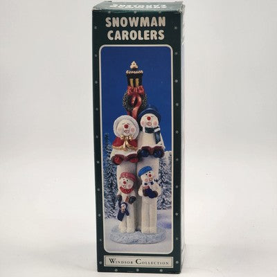 Windsor Collection Snowman Carolers Figurine 12" w/ Box Christmas