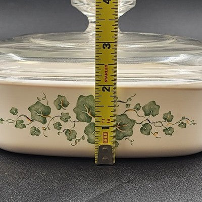 Corelle Callaway Ivy A-1-B11 Corning 1 Liter Casserole Dish & Lid 7" sq x 2"