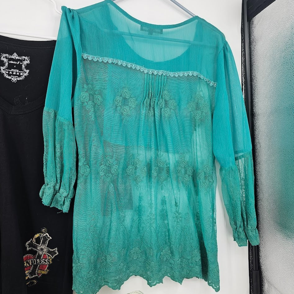 Women’s Tops Lot Size Large 5 Pc Merona Express Escio Bundle Long Sleeve Casual Blouses