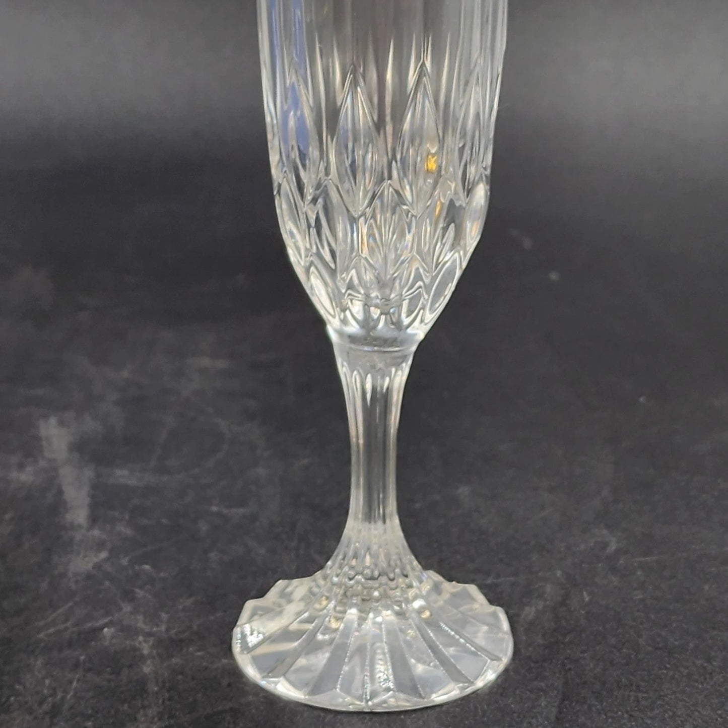 4 Cristal d’Arques Bretagne Champagne Flutes 5 oz Crystal Vintage France NIB