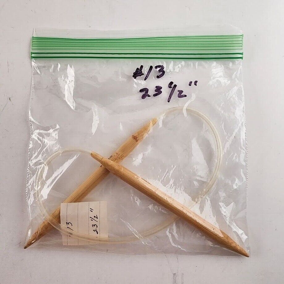 Circular Knitting Needle Bamboo Plastic Metal Size 8 - Size 15 Length 16" - 32"