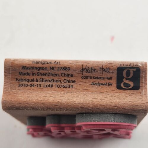 Hampton Art Set of 4 Inspirational and Motivational Words Rubber Stamps