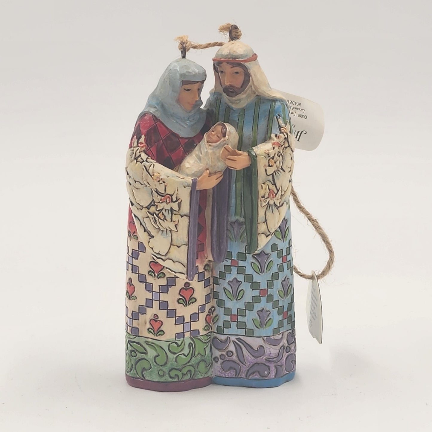 Jim Shore Holy Family Hanging Ornament Christmas Nativity 5" Resin 2007