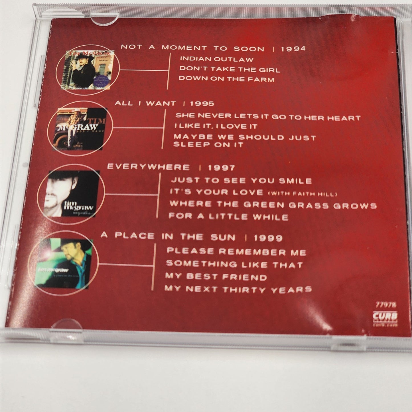 Tim McGraw 4 CD Collection Album -A Place in The Sun / Everywhere/ Greatest Hits