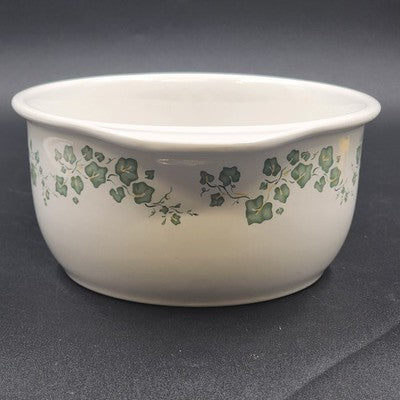 Corning Corelle Callaway 1.5 Qt Casserole Dish w/ Lid Green Ivy Vtg