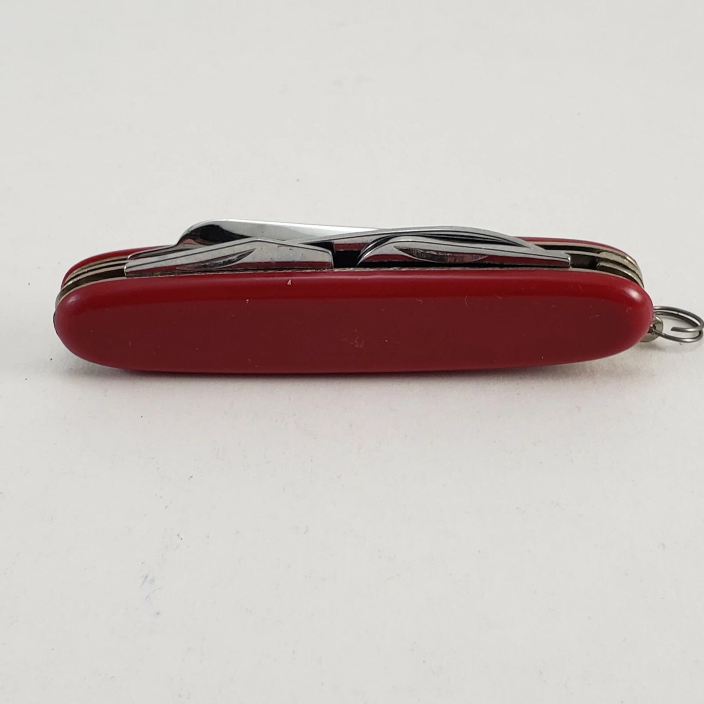 Red Multi-Blade Pocket Knife 5-in-1 Tool Stainless Steel 3¾"Base 2¼" Blade China