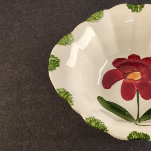 Blue Ridge Southern Pottery Beth Pattern Lugged Cereal Bowl Scalloped 7"