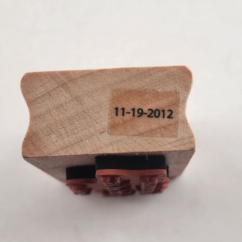 Lot of 3 Rubber Stamps Motivating Sayings Wooden Backs Lightly Used Black&White