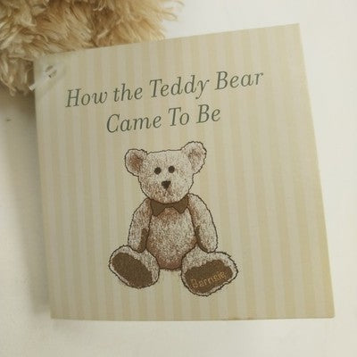 Barnsie in Barnes & Noble Plush Teddy Bear Tan Bow Tie 12" Stuffed Toy Animal