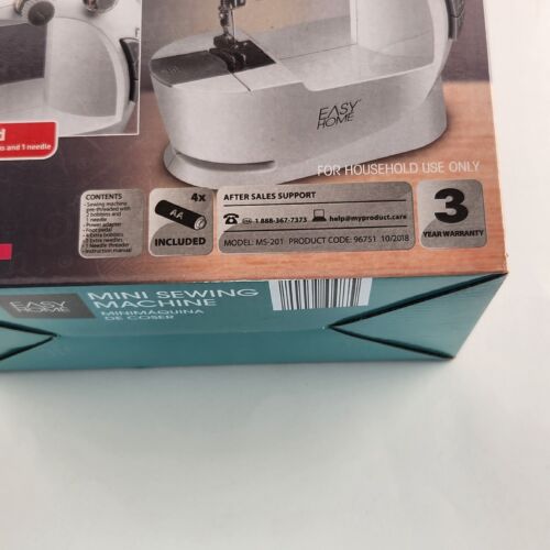 NEW Easy Home Mini Sewing Machine Pre-Threaded and Comes with needle threader