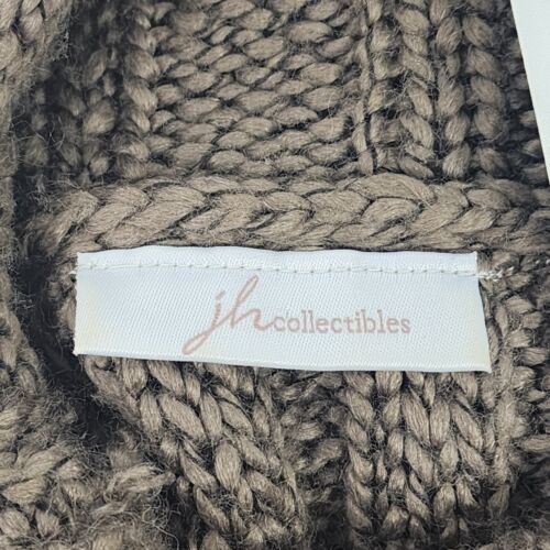Gray Open Knit Pullover Sweater Acrylic JH Collectibles Women Medium Vintage