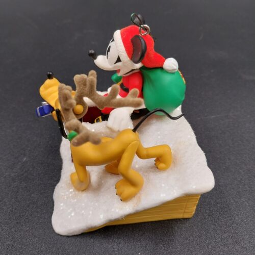 Hallmark Keepsake 2005 Christmas Ornament Disney Santa's Helpers Mickey Pluto