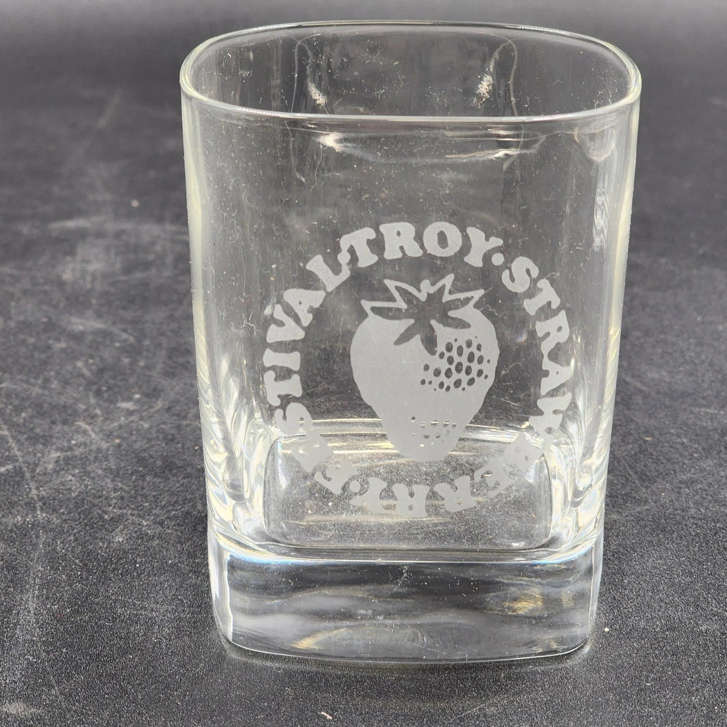 Luigi Bormioli Strauss Double Old Fashioned Glasses 12oz Clear Crystal Strawberry Fest