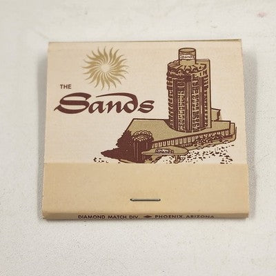 The Sands Hotel & Casino Matchbook Full Unstruck Diamond Match Las Vegas Nevada