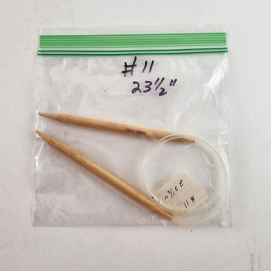 Circular Knitting Needle Bamboo Plastic Metal Size 8 - Size 15 Length 16" - 32"