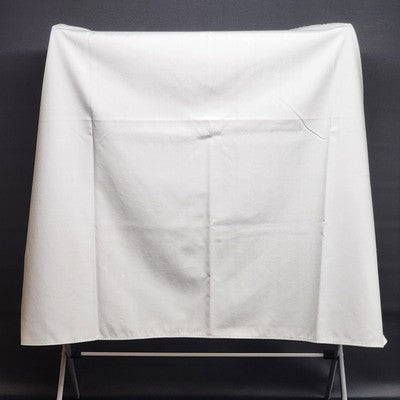 Solid Grey Tablecloth Table Cover Linen Fabric Overlock Hem Square 44"