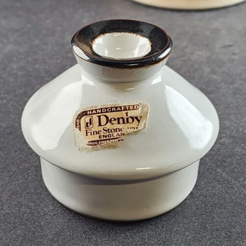 Denby Fine Stoneware Coffee Pot Milk Pitcher Handcrafted England Oven Microwave