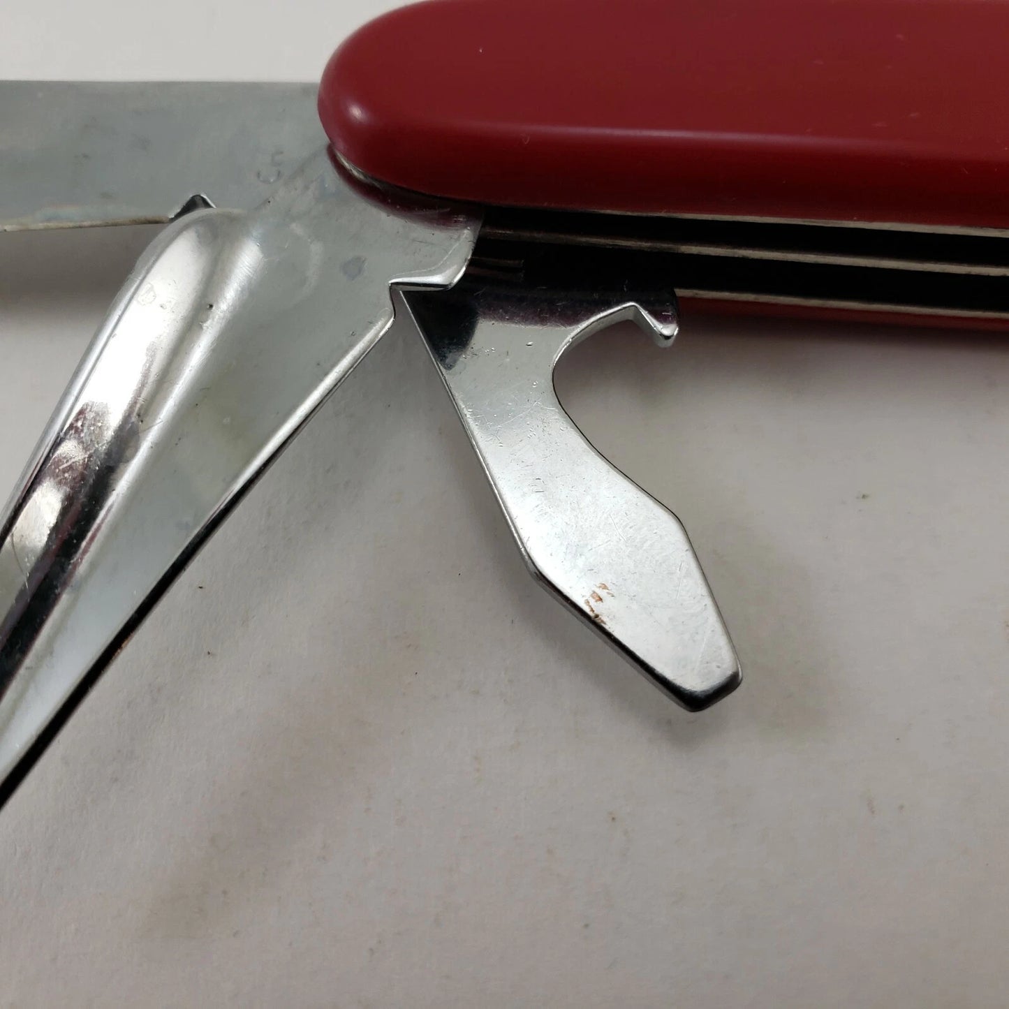 Red Multi-Blade Pocket Knife 5-in-1 Tool Stainless Steel 3¾"Base 2¼" Blade China