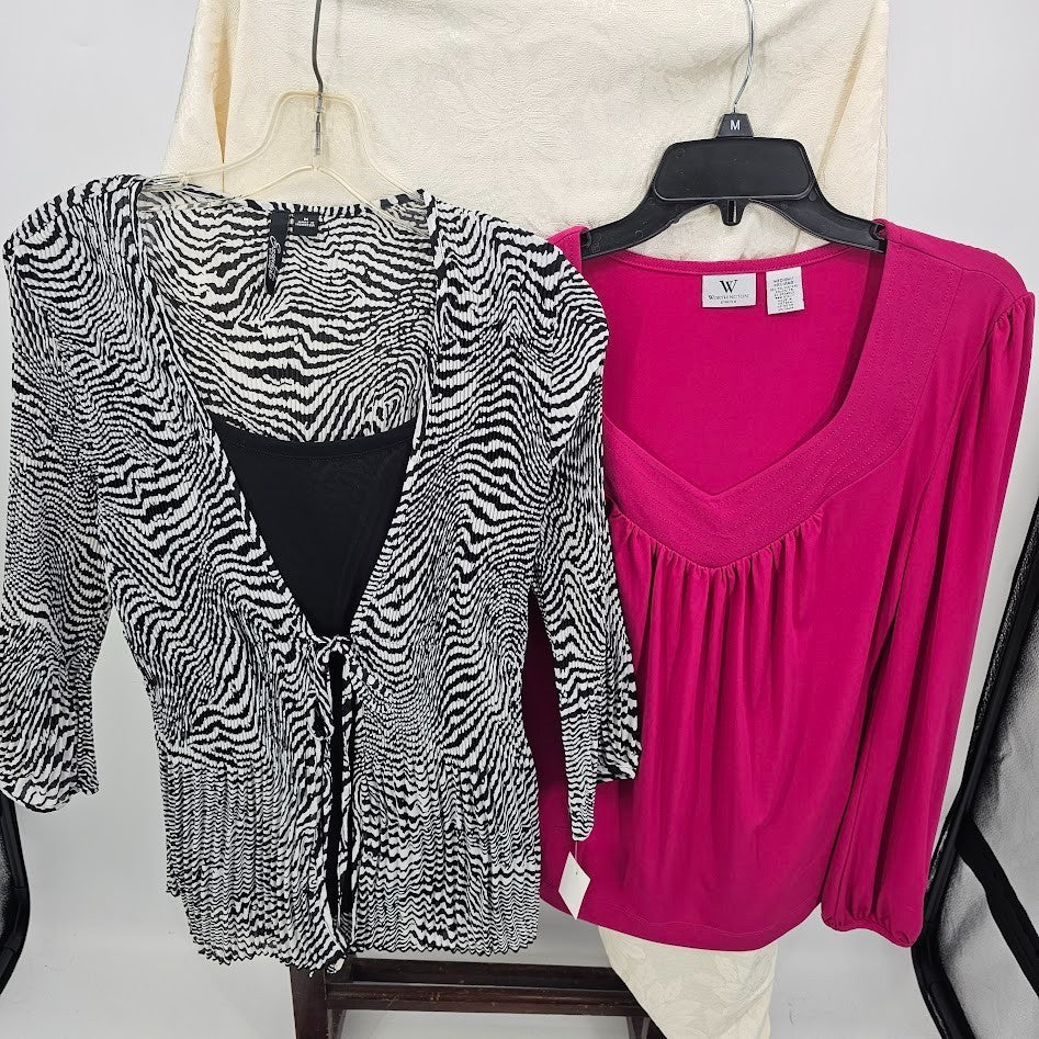 Women’s Tops & Sweaters Lot Size Medium 5 Pc Worthington Cherokee St John’s Bay Vintage Bundle