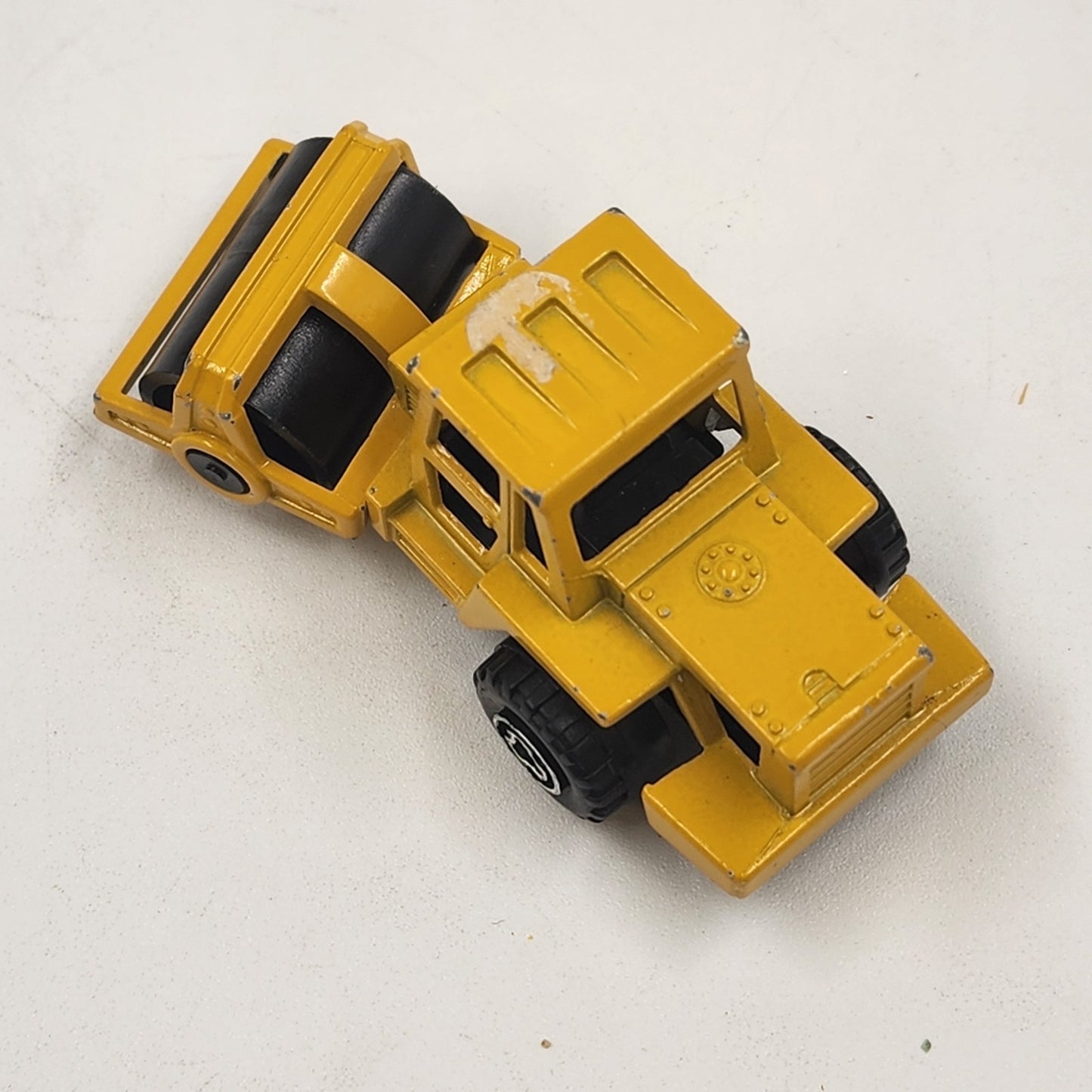 Majorette Diecast Yellow Road Roller Truck Toy Vehicle Collection #N226 France