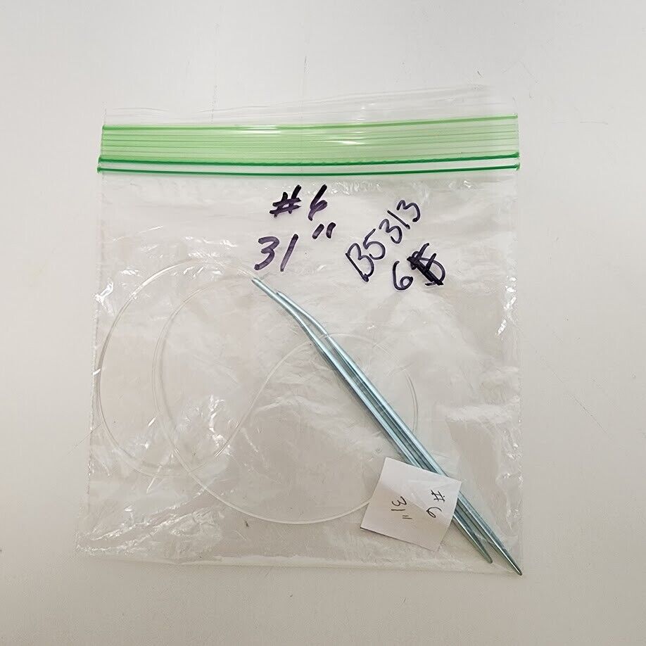 Circular Knitting Needle Bamboo Plastic Metal Size 0 - Size 7 Length 16" - 32"