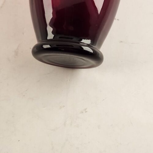 Set of 4 Anchor Hocking Royal Ruby 5 Oz Footed Juice Tumbler 3.75" Vintage