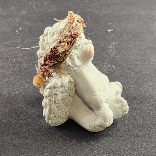 4 Dreamsicles Angel Cherub Figurines Cast Art 2 Praying Wildflower & Bright Eyes