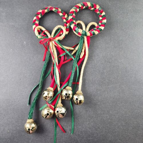 Lot Christmas Tree Gold Garland SnowflakesOrnaments Door Knob Bell Bows Packages