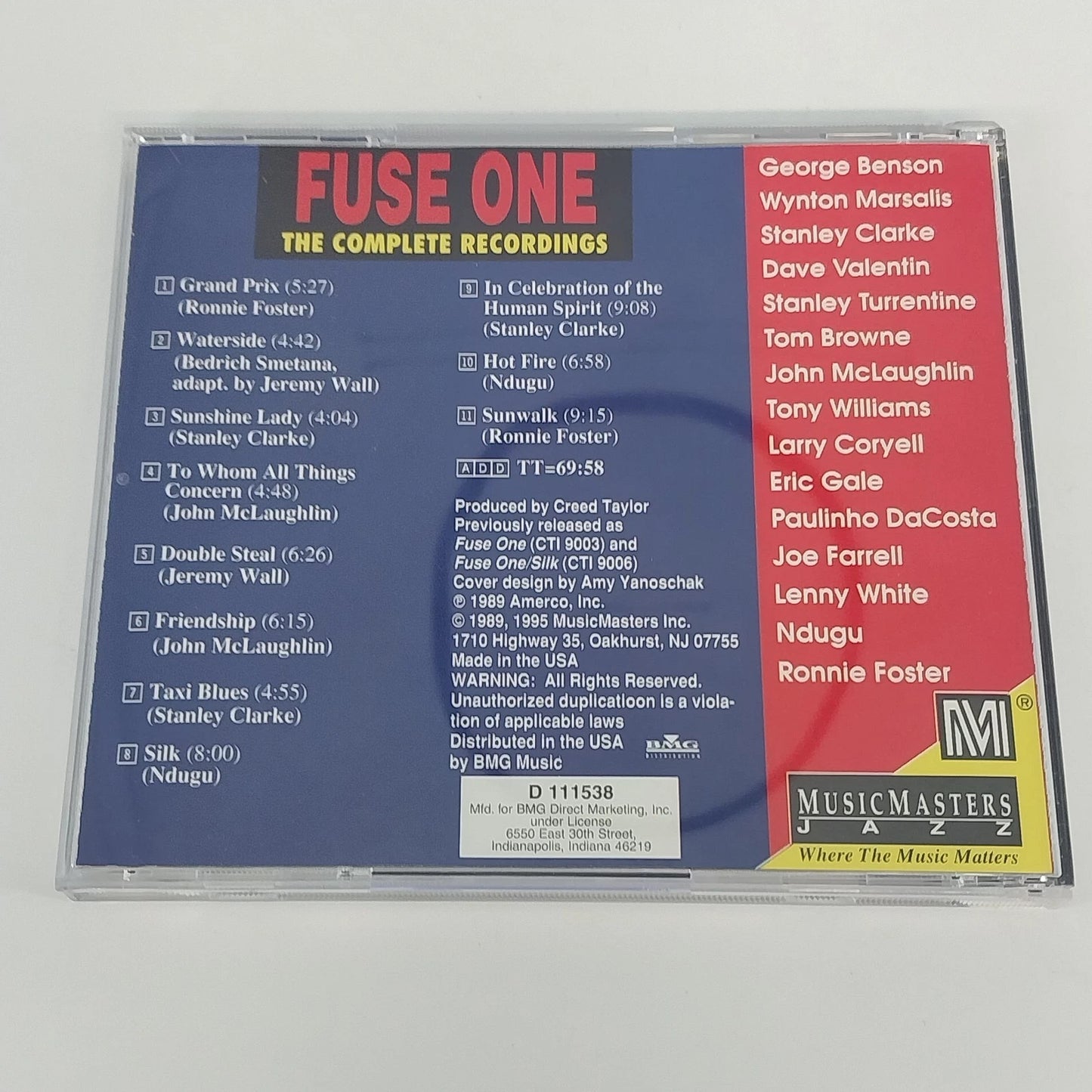 Fuse One The Complete Recordings CD Jazz Fusion All-Star Collection 1990s USA