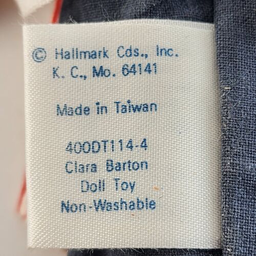 3 Hallmark 1979 Cloth Doll Toys Clara Barton Davey Crockett Mark Twain Vintage