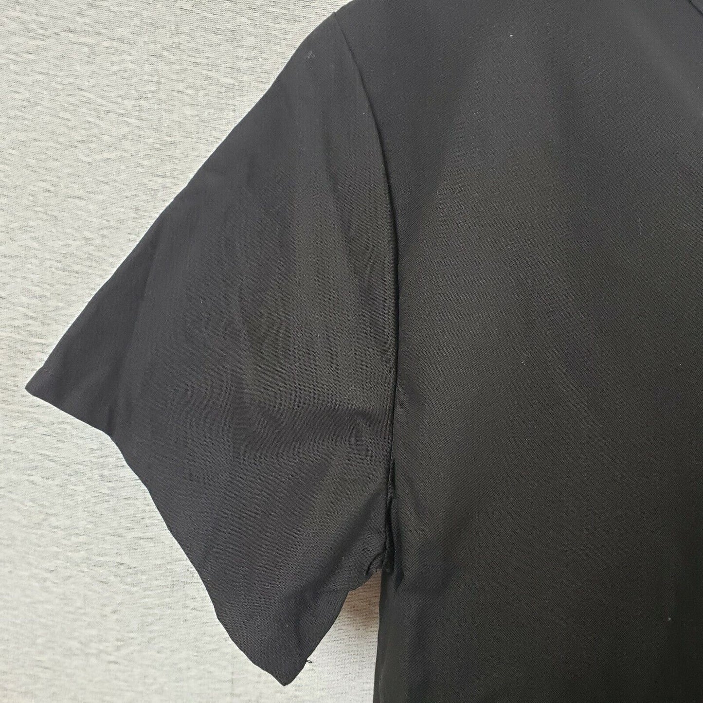 B Scrubs Brand Uniform Scrubs NWT Solid Black 1XL 3 Pockets Side Slits at Waist