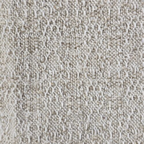 Beige Woven Tablecloth 92"x46" Polyester Cotton Nubby Texture Fringe Border